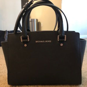 Selma Saffiano Leather Medium Satchel